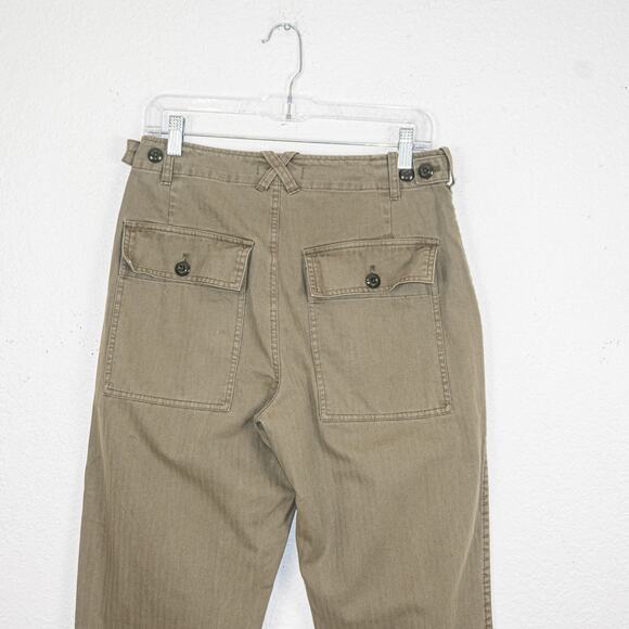 Alex Mill Field Pants in Herringbone Vintage Olive size 29 - Picture 4 of 11